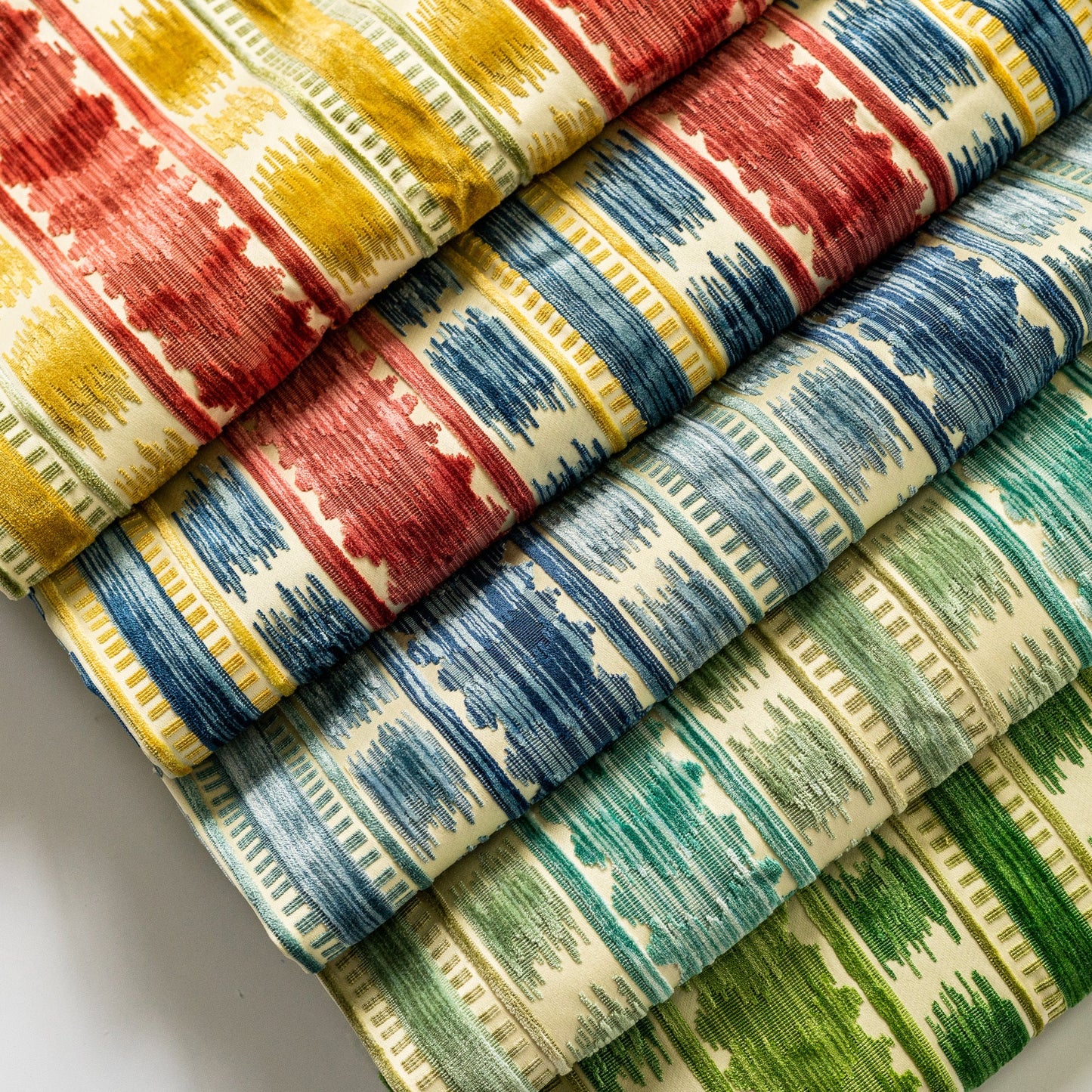 Brunschwig & Fils Bayeaux Velvet Fabric / Blue