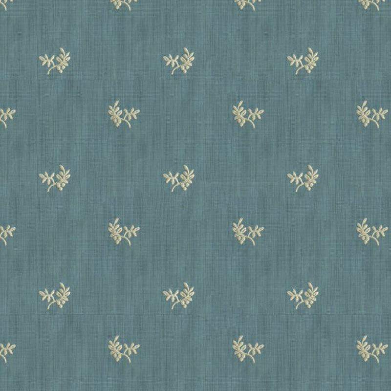 Brunschwig & Fils Bayberry Strie Fabric / Oxford Blue