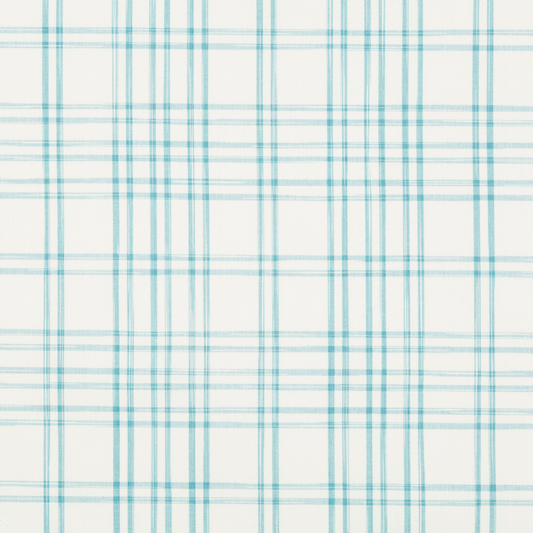 Brunschwig & Fils Banon Plaid Fabric / Turquoise