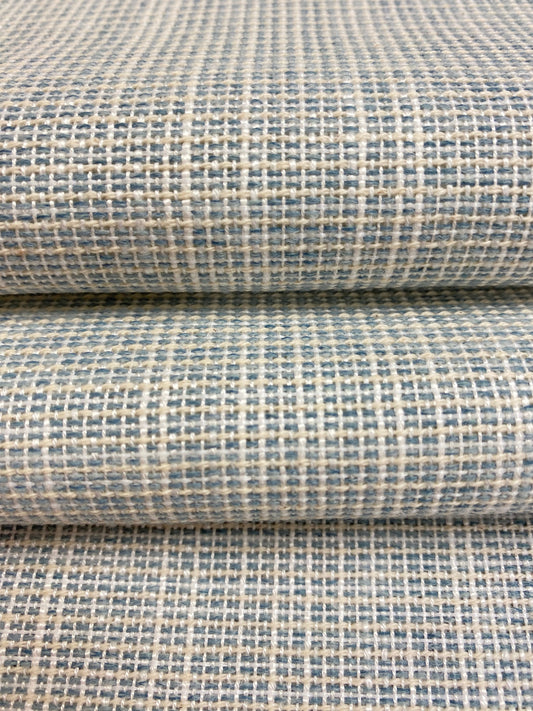 1.5 Yard of Designer Seafoam Green Cream MCM Mid Century Modern Upholstery Fabric WHS 4517